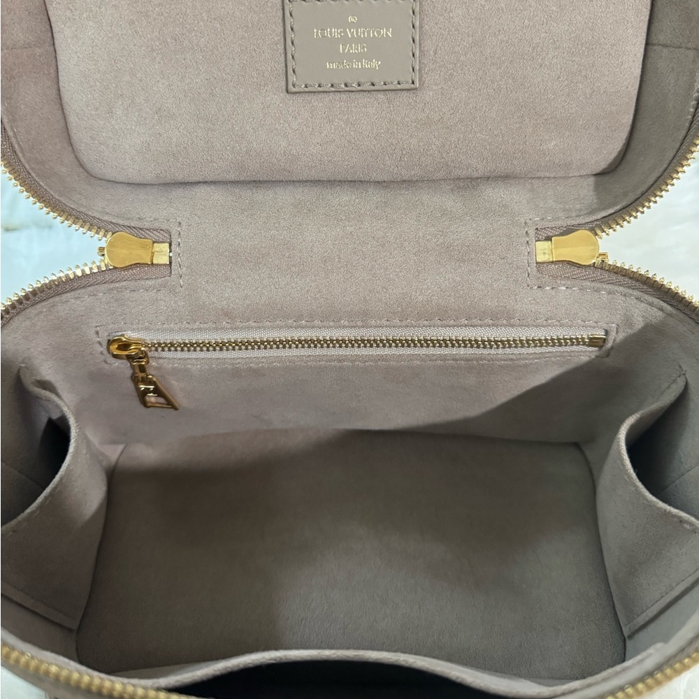 Louis Vuitton Taupe Interior Bag with Gold Details